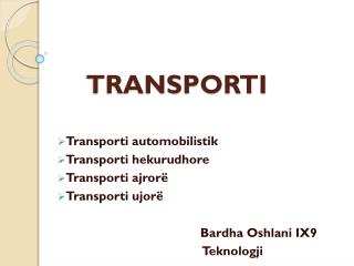 TRANSPORTI