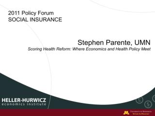 Scoring Health Reform: Where Economics and Health Policy Meet