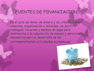 FUENTES DE FINANCIACION