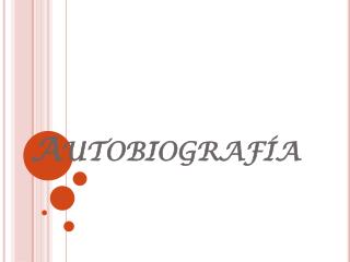 Autobiografía