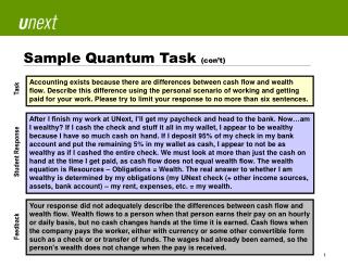 Sample Quantum Task (con’t)