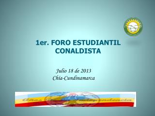 1er. FORO ESTUDIANTIL CONALDISTA