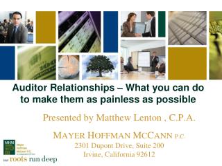 Auditor Relationships – What you can do to make them as painless as possible