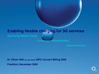 Enabling flexible charging for 3G services