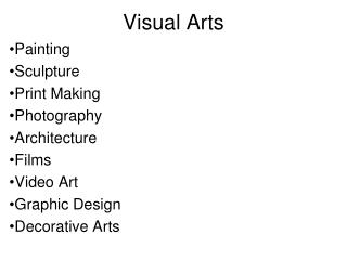 Visual Arts