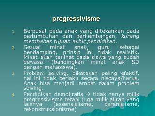 progressivisme