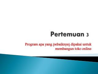 Pertemuan 3