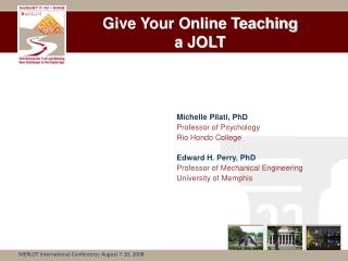 Give Your Online Teaching a JOLT