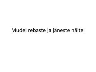 Mudel rebaste ja jäneste näitel