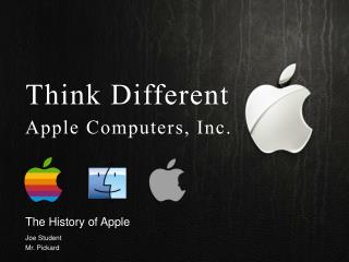 The History of Apple