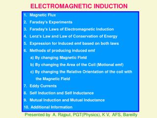 ELECTROMAGNETIC INDUCTION
