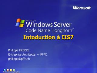Intoduction à IIS7