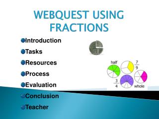 WEBQUEST USING FRACTIONS