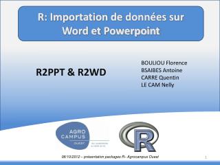 R: Importation de données sur Word et Powerpoint
