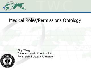 Medical Roles/Permissions Ontology