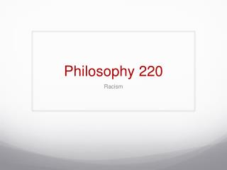 Philosophy 220