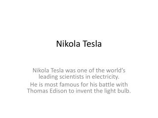 Nikola Tesla