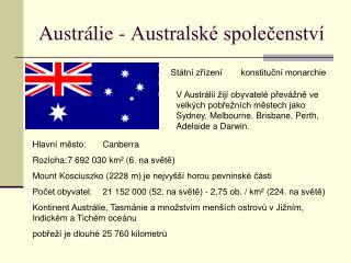 Austrálie - Australské společenství