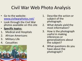 Civil War Web Photo Analysis