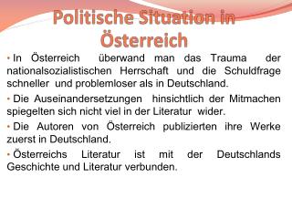Politische Situation in Österreich
