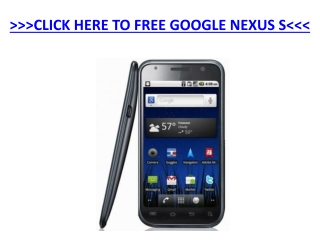 Free Google Nexus S