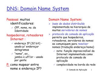 DNS: Domain Name System