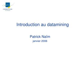 Introduction au datamining