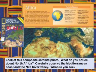 Africa is made up of many diverse countries….