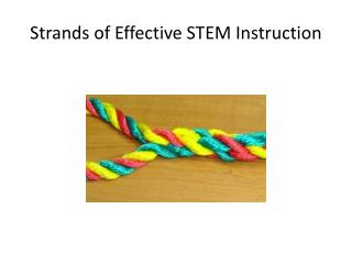 Strands of Effective STEM Instruction