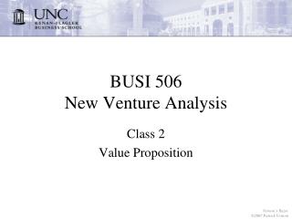 BUSI 506 New Venture Analysis