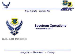 Spectrum Operations 14 December 2011