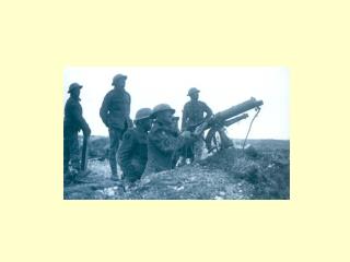 A First World War machine gun in use against a German aircraft in 1917