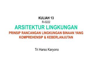 Tri Harso Karyono