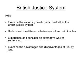 British Justice System