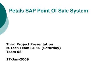 Petals SAP Point Of Sale System