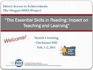 “The Essential Skills in Reading: Impact on Teaching and Learning”