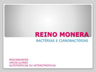 REINO MONERA