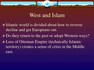 West and Islam