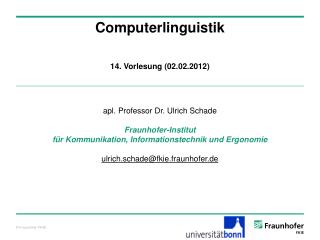 Computerlinguistik