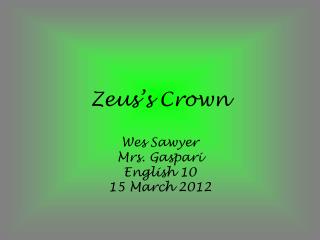 Zeus’s Crown