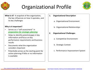 Organizational Profile