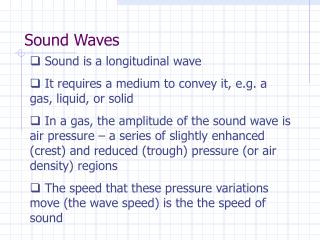 Sound Waves