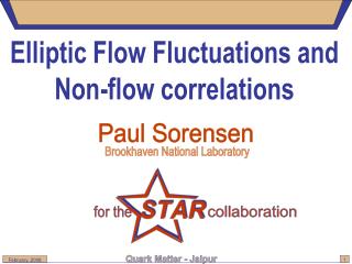 Elliptic Flow Fluctuations and Non-flow correlations