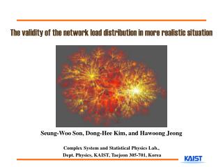 The validity of the network load distribution in more realistic situation