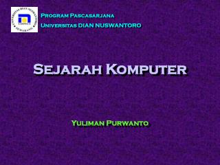 Sejarah Komputer