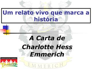 Um relato vivo que marca a história