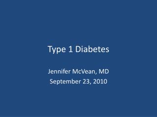 Type 1 Diabetes