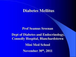 Diabetes Mellitus