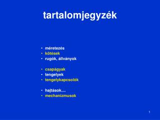 tartalomjegyzék