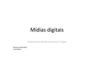Mídias digitais